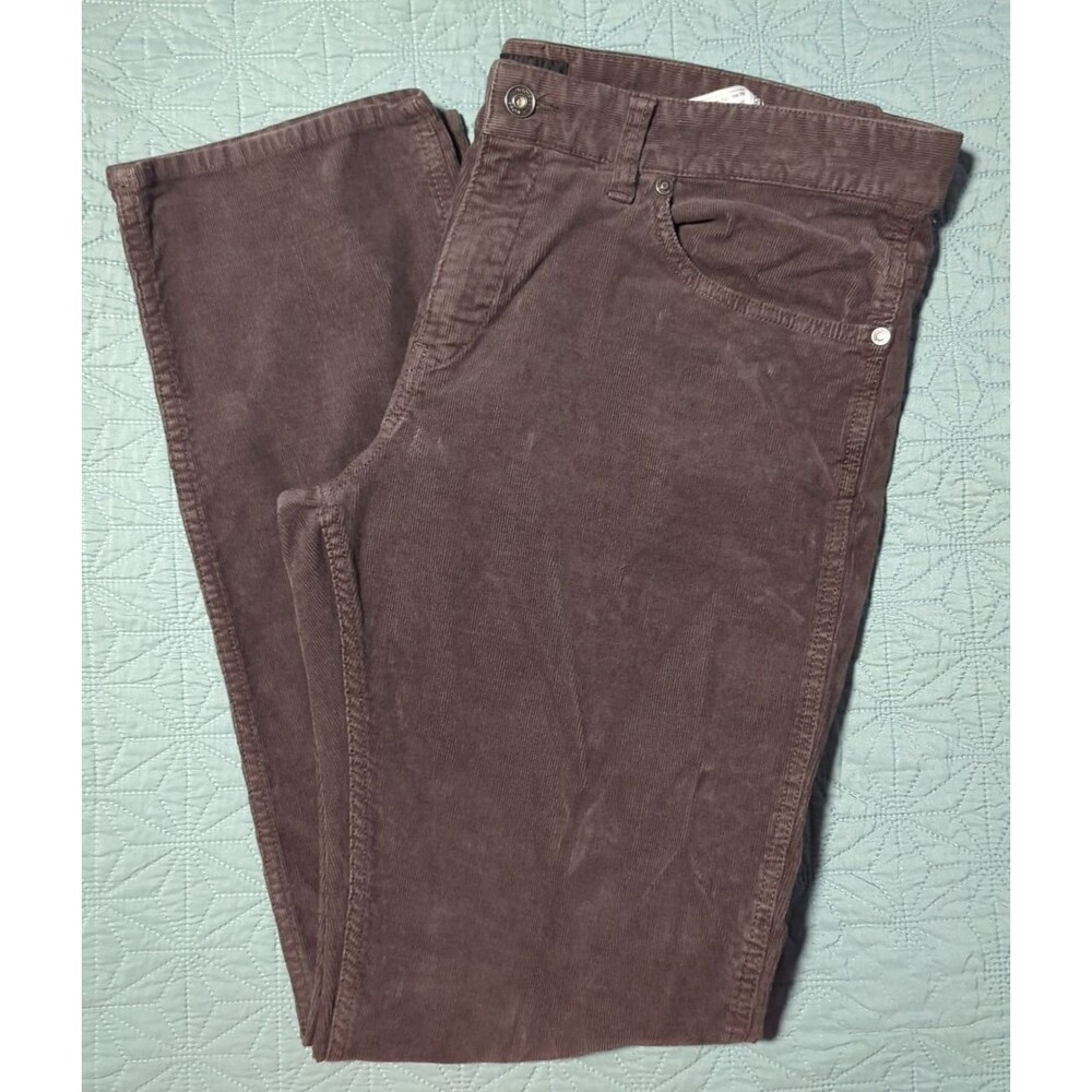 Hugo Boss Gray Corduroy Pants 36x32 Delaware Zip Fly Stretch Pockets